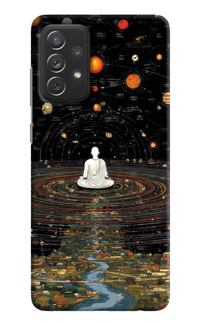 Space Monk Samsung A72 Hard Case Back Cover by Casekaro