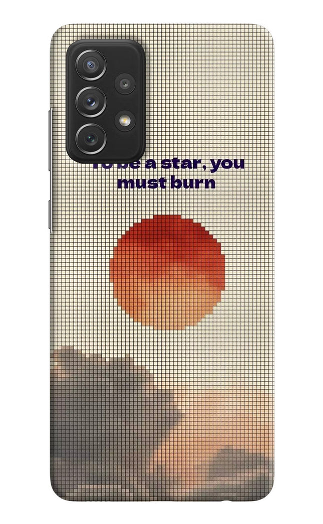 Pixel Sun Samsung A72 Hard Case Back Cover by Casekaro