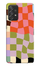 Wavy Grid Samsung A72 Back Cover