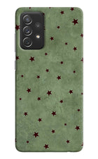 Green Stars Samsung A72 Back Cover