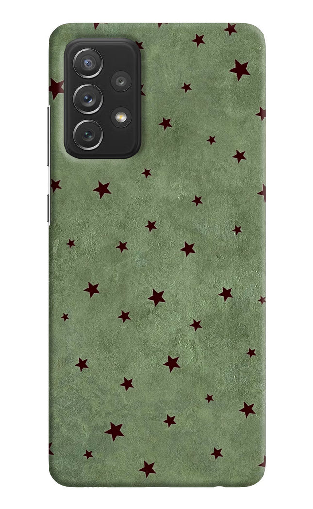 Green Stars Samsung A72 Hard Case Back Cover by Casekaro