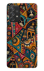 Folk Print Samsung A72 Back Cover
