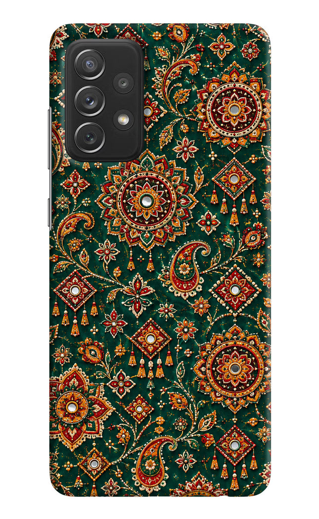Green Pataka Samsung A72 Hard Case Back Cover by Casekaro