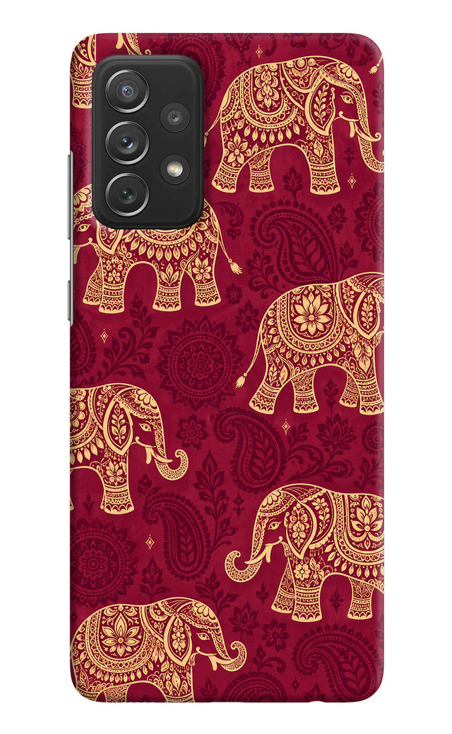 Maroon Elephant Samsung A72 Back Cover