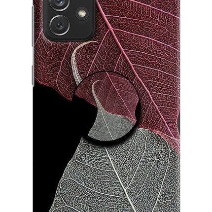 Leaf Pattern Samsung A72 Pop Case by Casekaro
