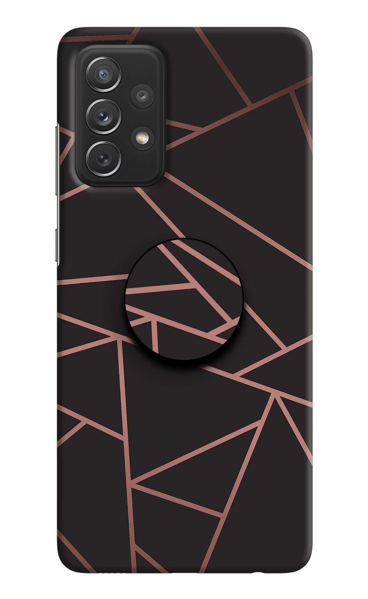 Geometric Pattern Samsung A72 Pop Case by Casekaro