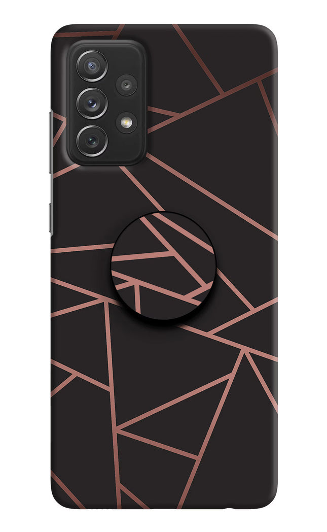 Geometric Pattern Samsung A72 Pop Case by Casekaro