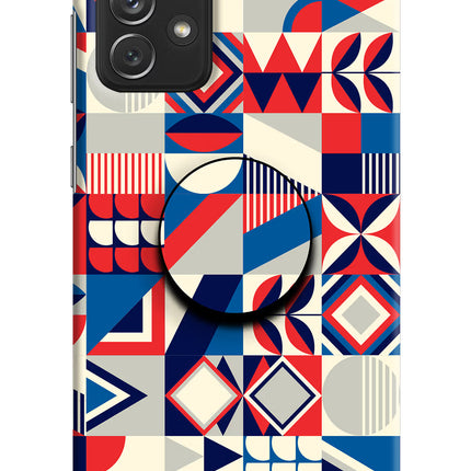 Colorful Pattern Samsung A72 Pop Case by Casekaro