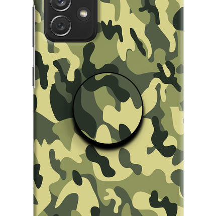 Camouflage Samsung A72 Pop Case by Casekaro