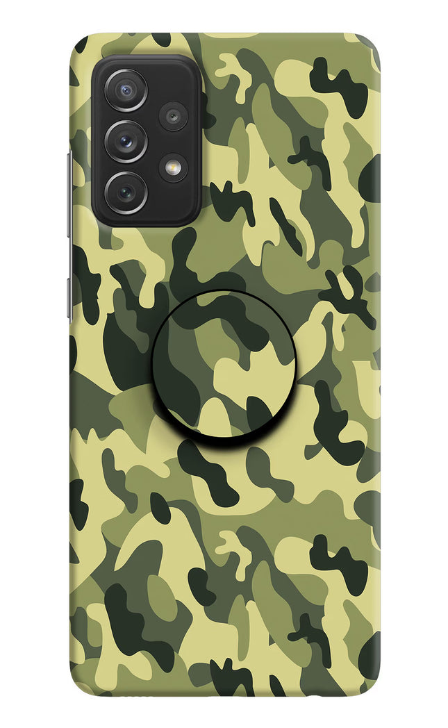 Camouflage Samsung A72 Pop Case by Casekaro
