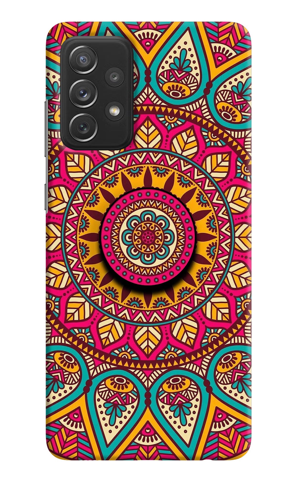 Mandala Samsung A72 Pop Case by Casekaro