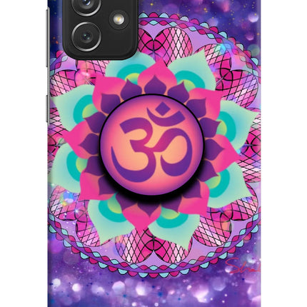 Om Purple Samsung A72 Pop Case by Casekaro