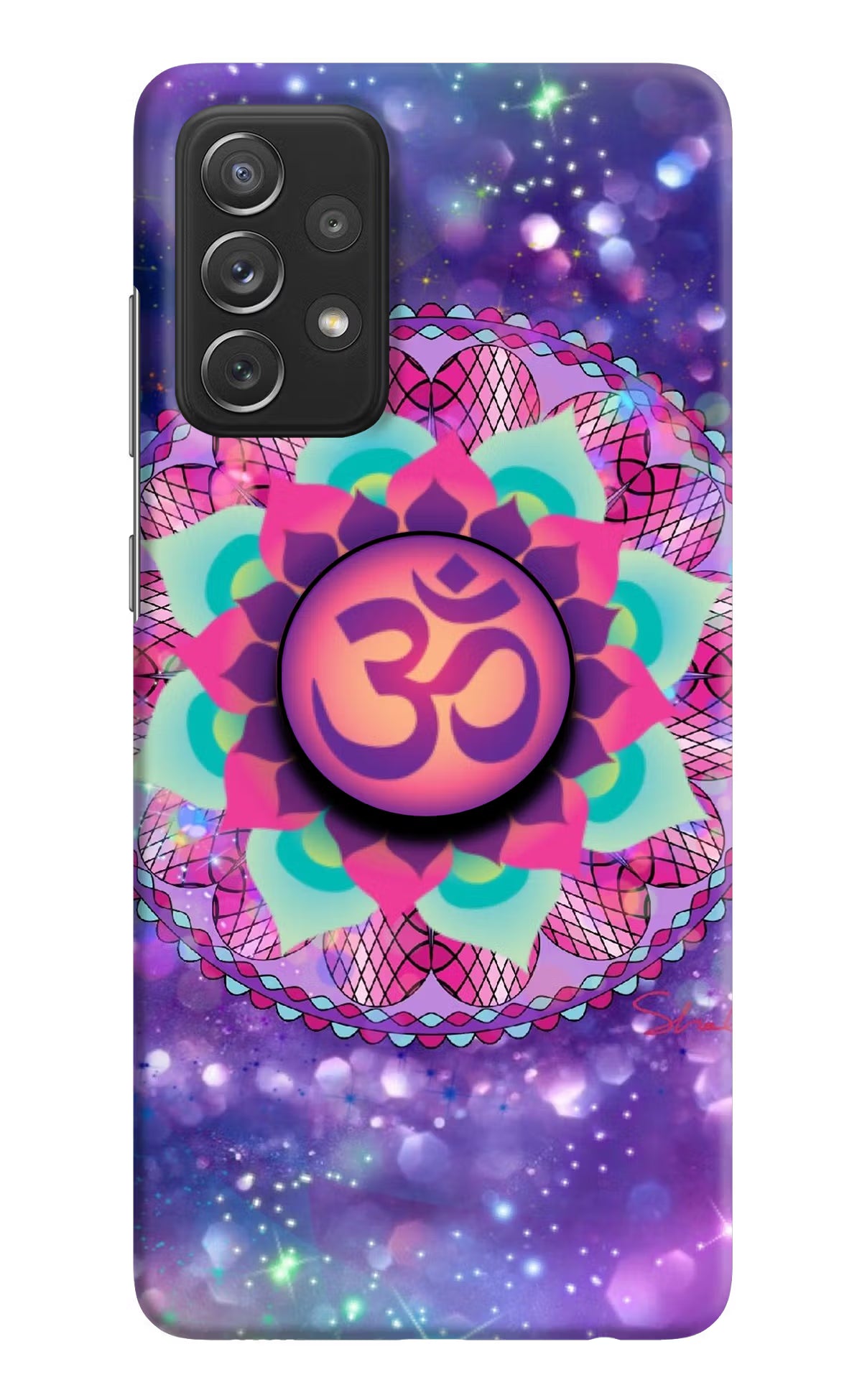 Om Purple Samsung A72 Pop Case by Casekaro
