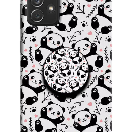 Cute Panda Samsung A72 Pop Case by Casekaro