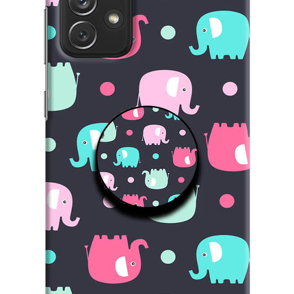 Baby Elephants Samsung A72 Pop Case by Casekaro