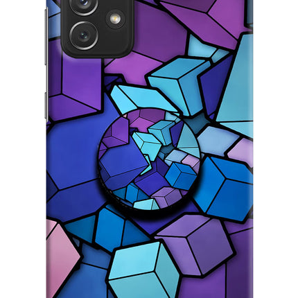 Cubic Abstract Samsung A72 Pop Case by Casekaro