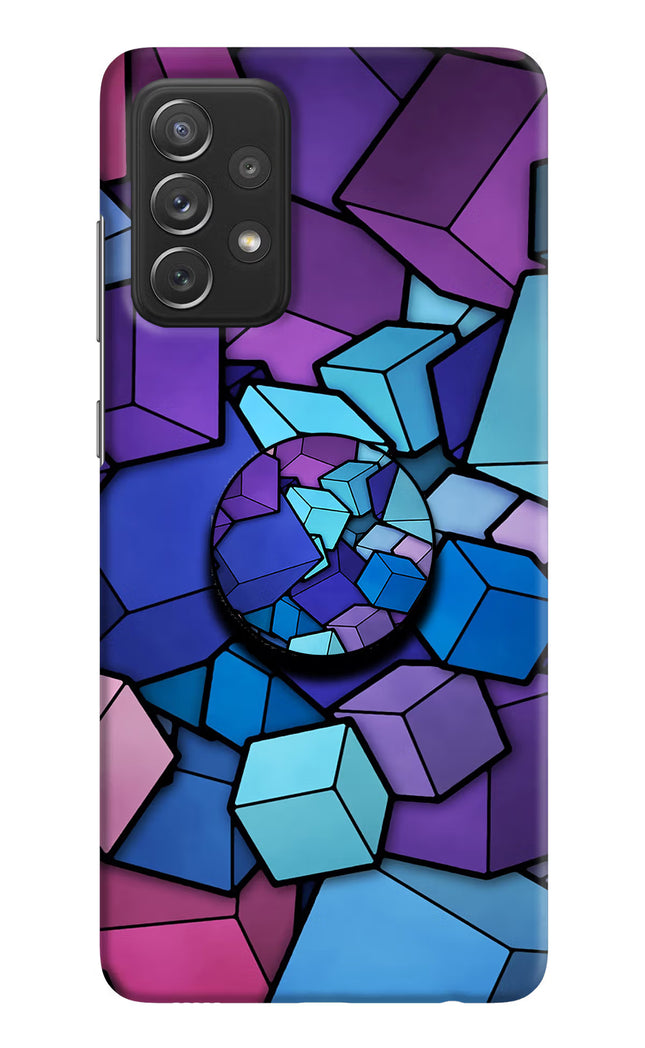 Cubic Abstract Samsung A72 Pop Case by Casekaro
