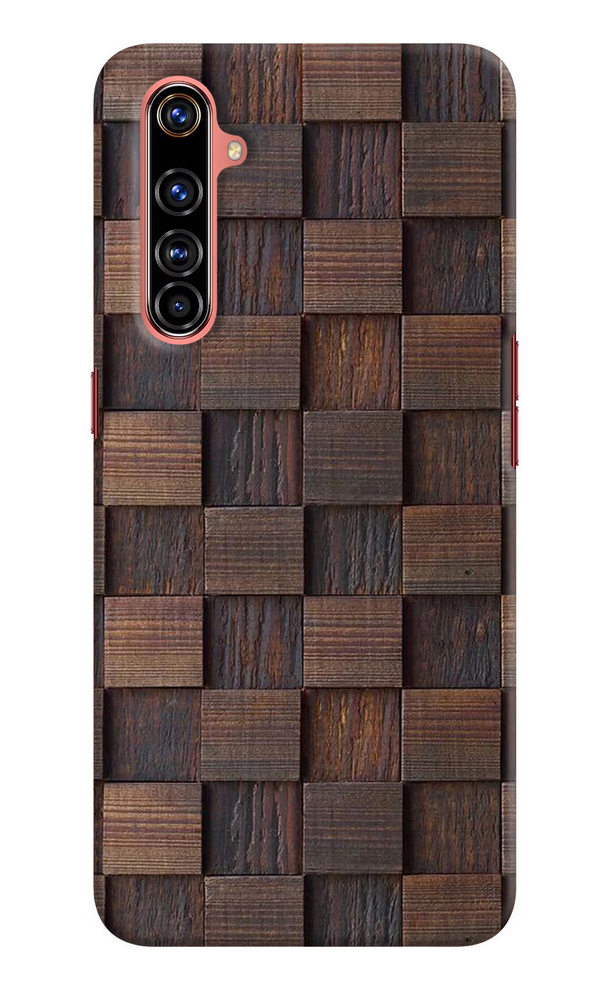 Wooden Cube Design Realme X50 Pro Hard Case Back Cover by Casekaro