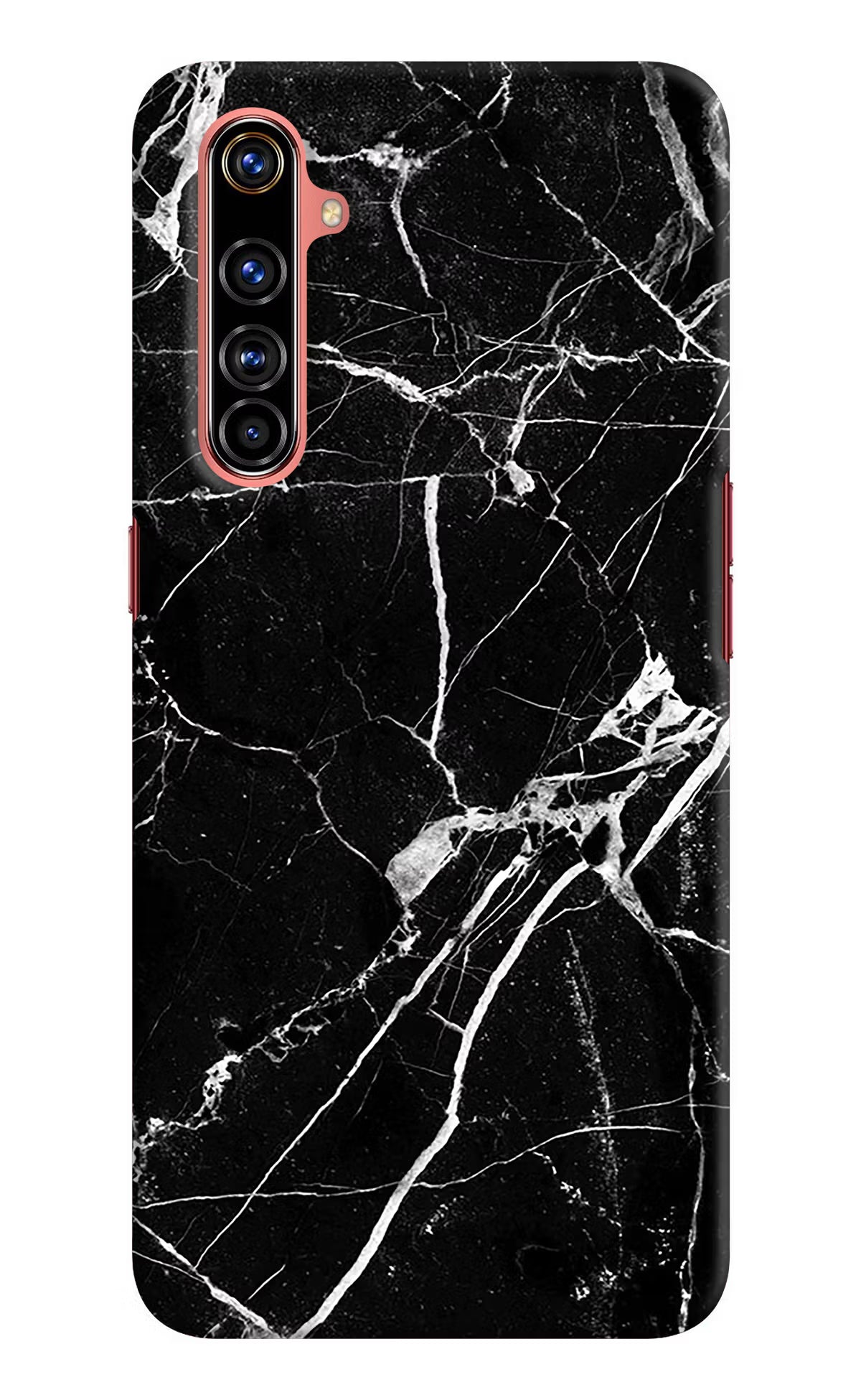 Black Marble Pattern Realme X50 Pro Hard Case Back Cover by Casekaro