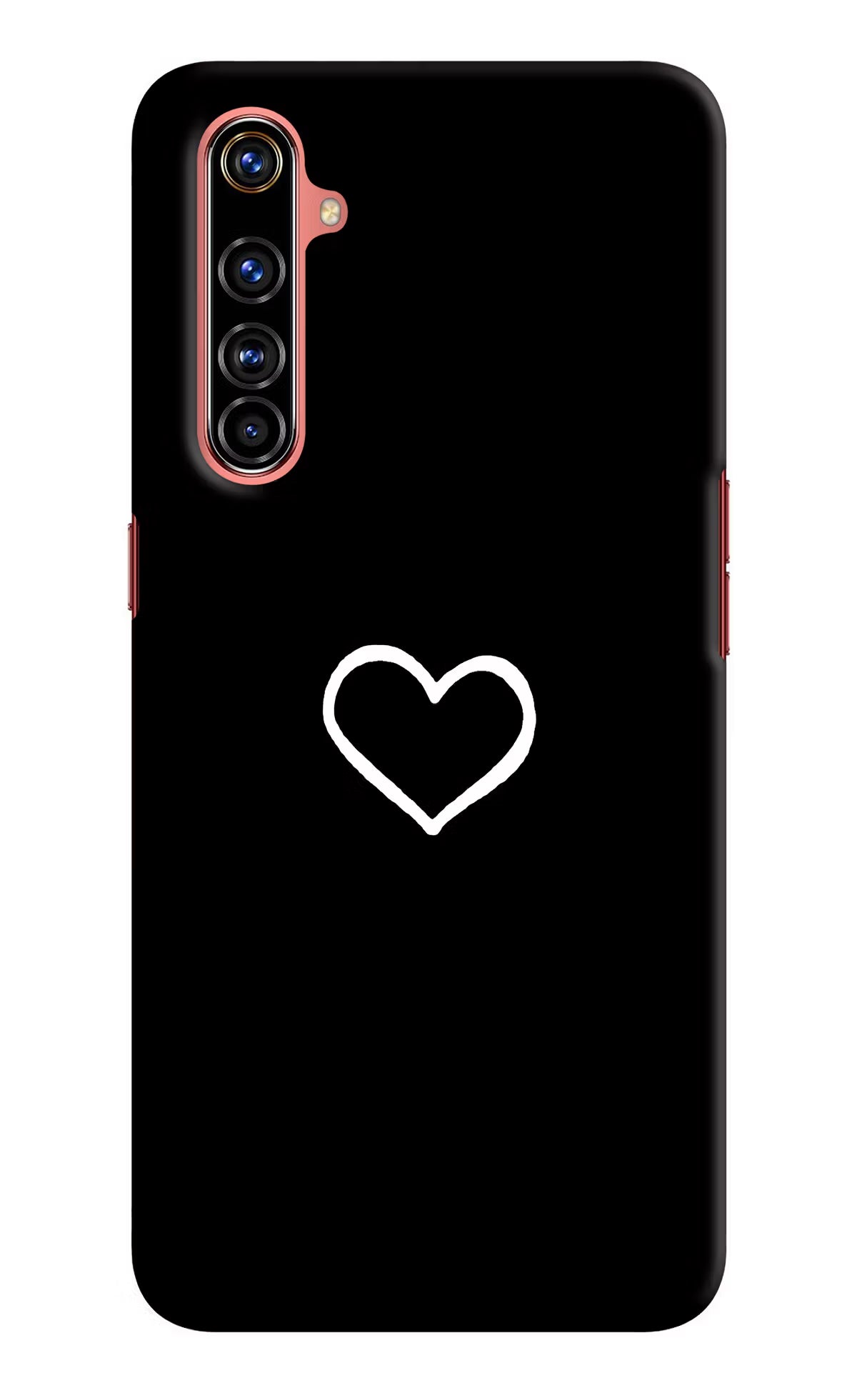 Heart Realme X50 Pro Hard Case Back Cover by Casekaro