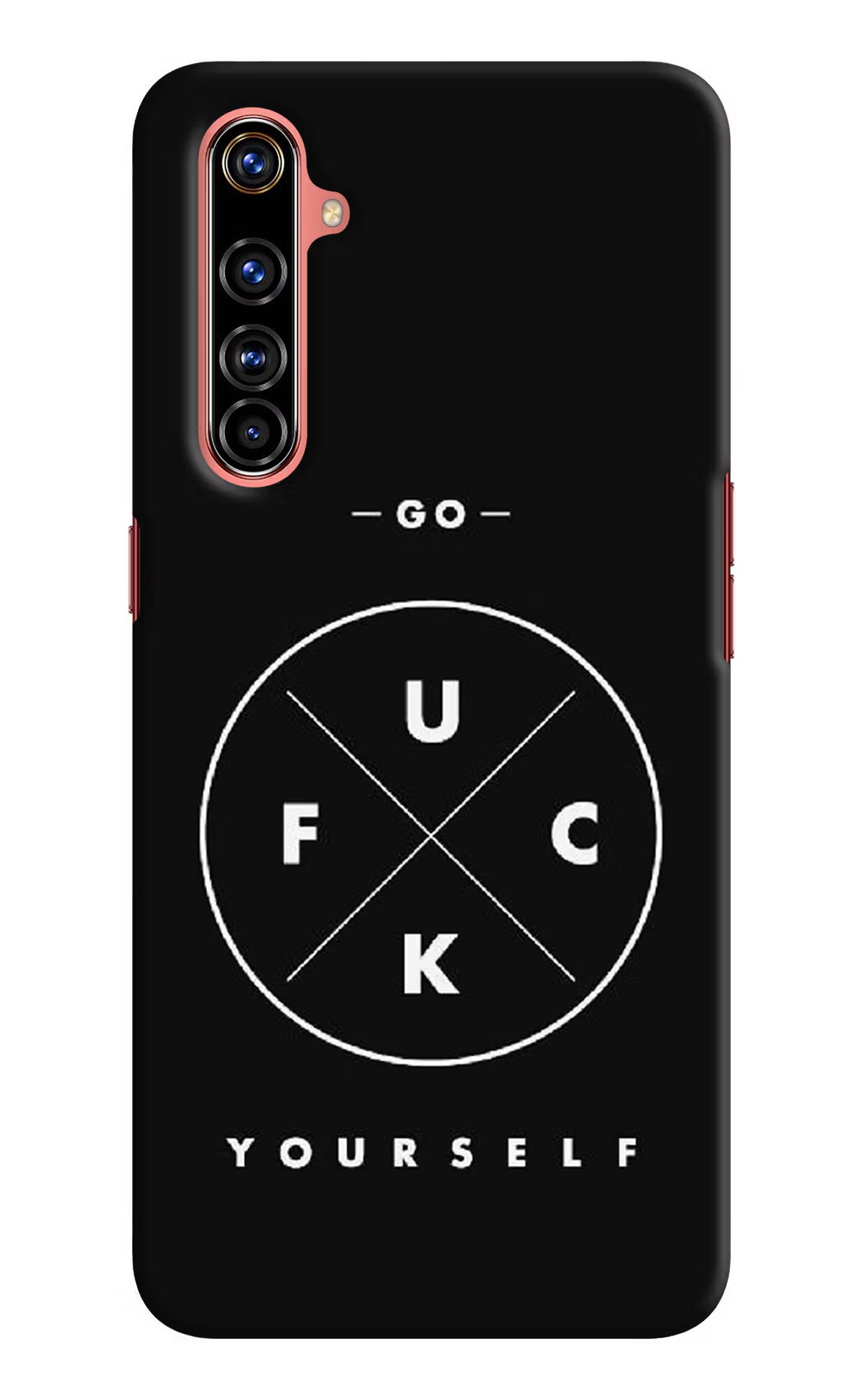 Go Fuck Yourself Realme X50 Pro Hard Case Back Cover by Casekaro