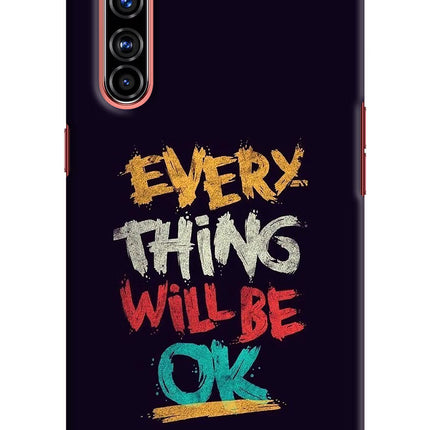 Everything Will Be Ok Realme X50 Pro Hard Case Back Cover by Casekaro