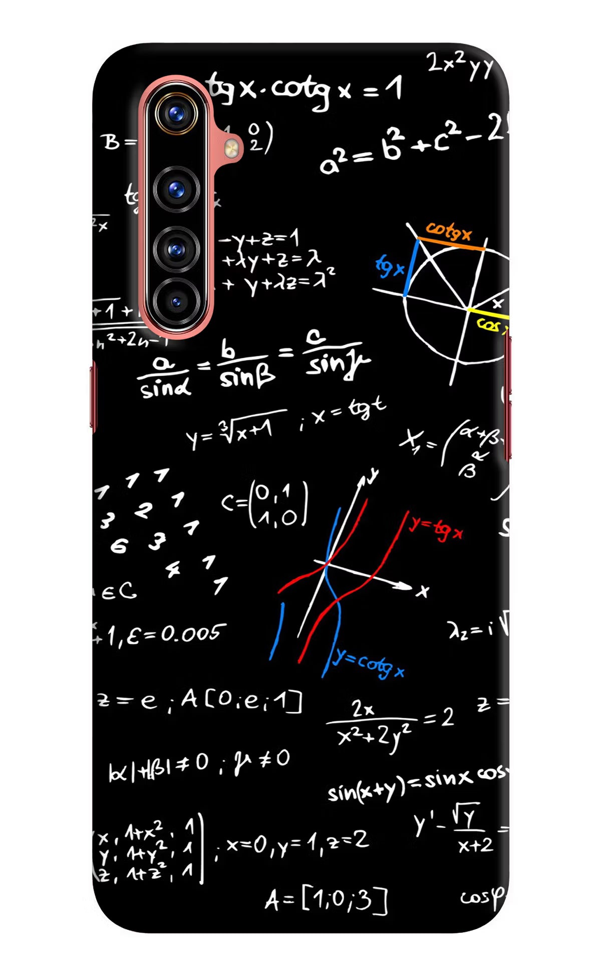 Mathematics Formula Realme X50 Pro Hard Case Back Cover by Casekaro