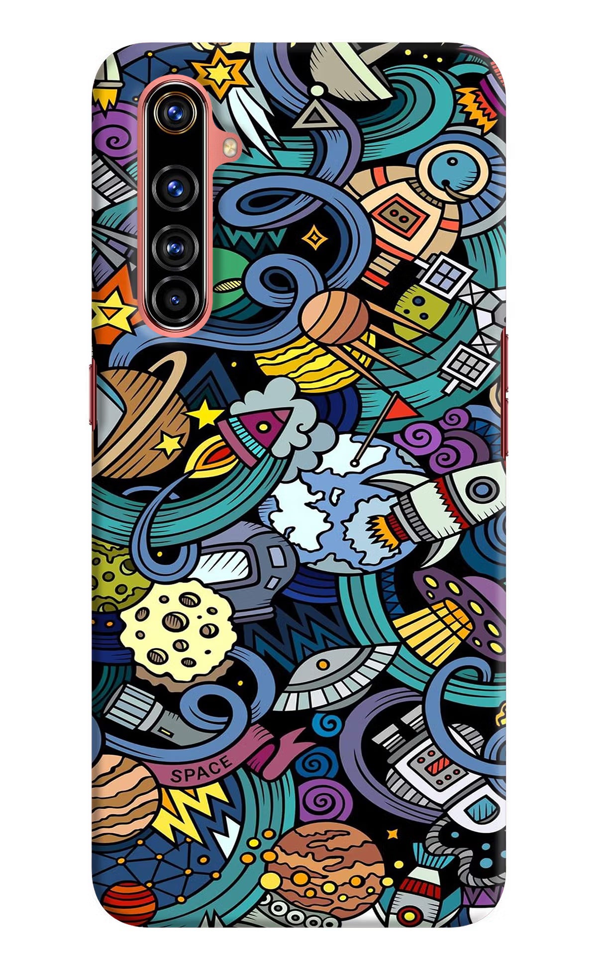 Space Abstract Realme X50 Pro Hard Case Back Cover by Casekaro