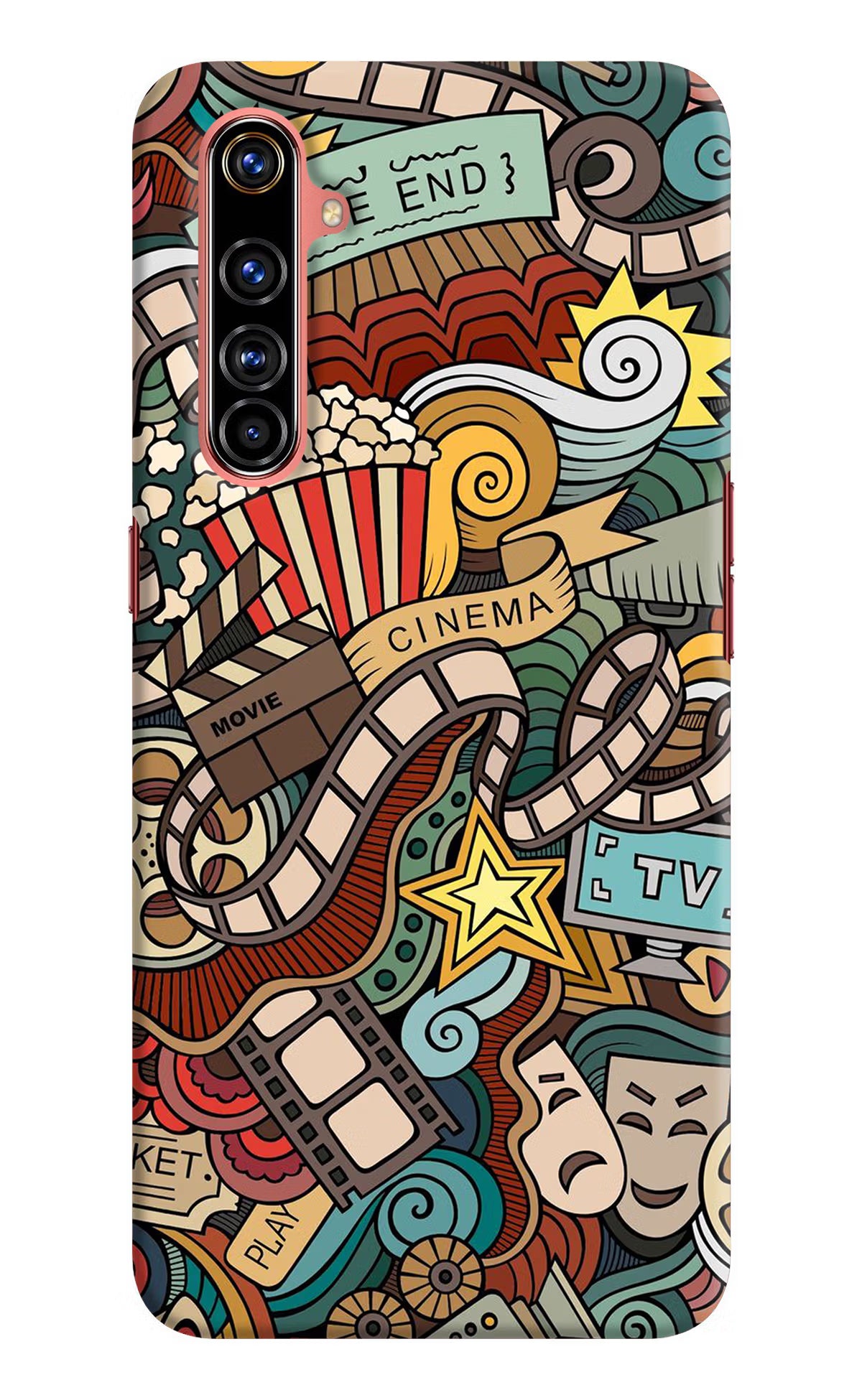Cinema Abstract Realme X50 Pro Hard Case Back Cover by Casekaro