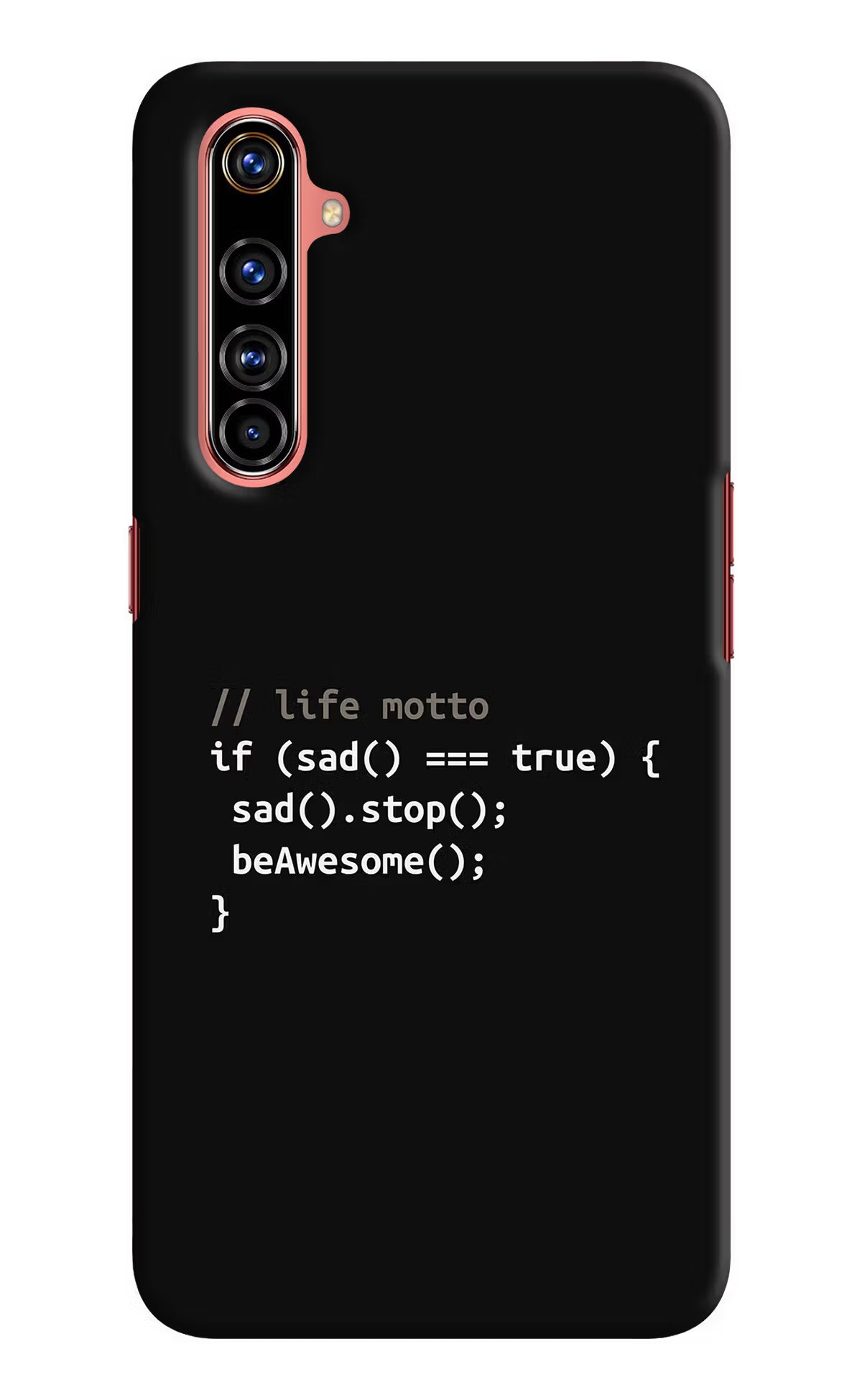 Life Motto Code Realme X50 Pro Hard Case Back Cover by Casekaro