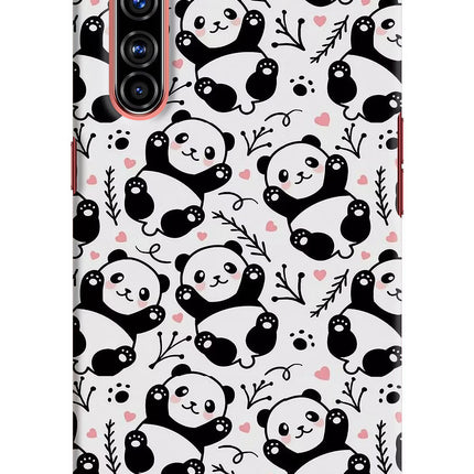 Cute Panda Realme X50 Pro Hard Case Back Cover by Casekaro