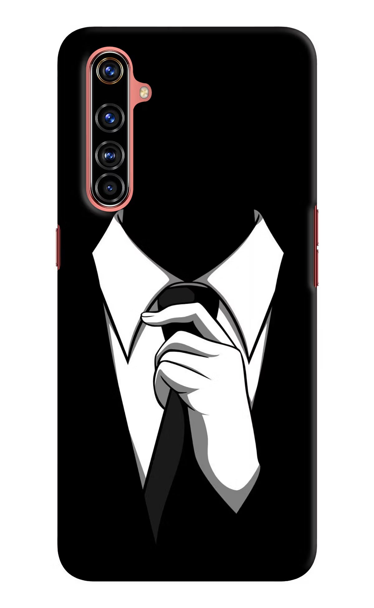 Black Tie Realme X50 Pro Hard Case Back Cover by Casekaro