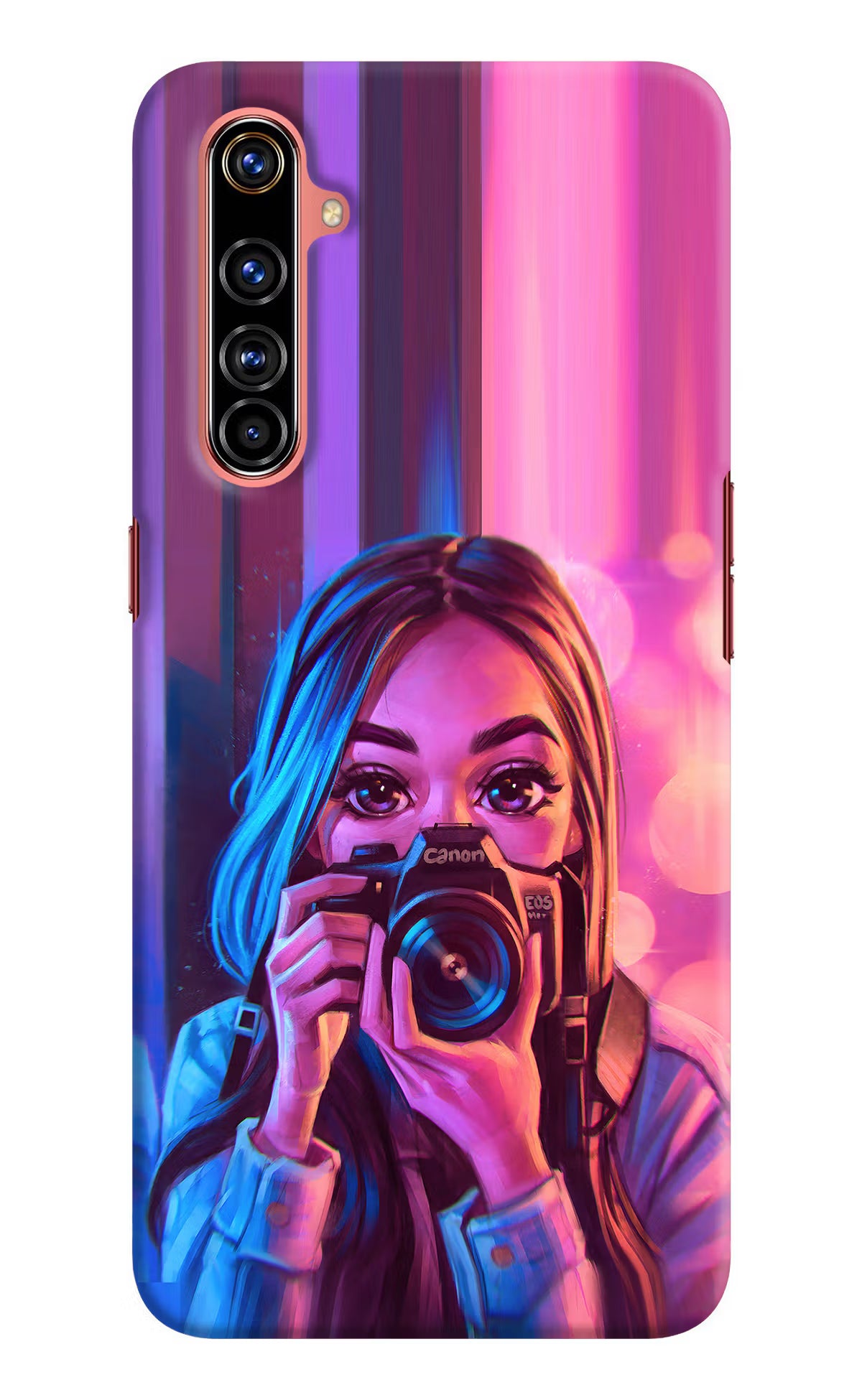 Girl Photographer Realme X50 Pro Hard Case Back Cover by Casekaro
