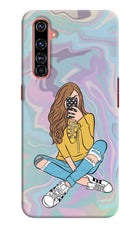 Selfie Girl Realme X50 Pro Hard Case Back Cover by Casekaro