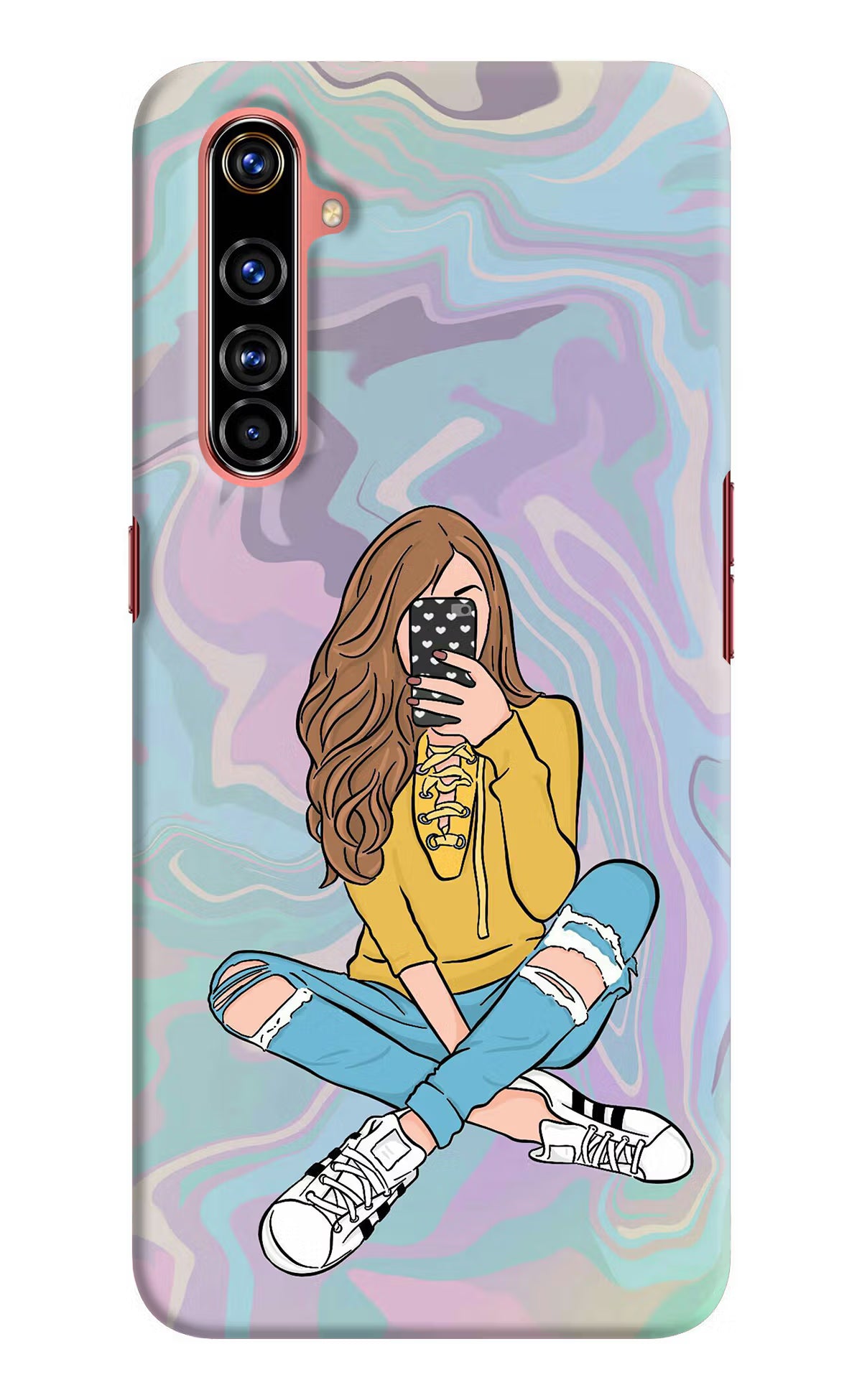 Selfie Girl Realme X50 Pro Hard Case Back Cover by Casekaro