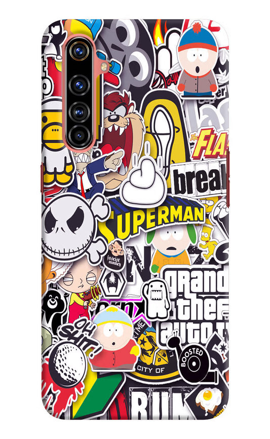 Sticker Bomb Realme X50 Pro Hard Case Back Cover by Casekaro