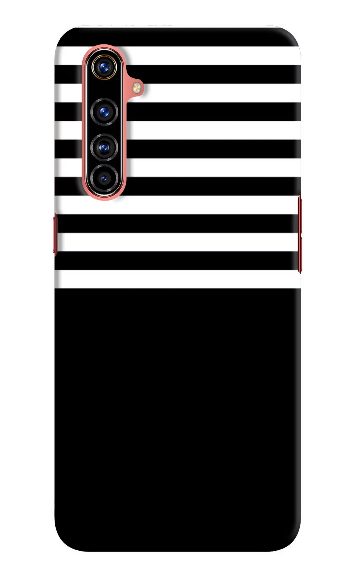 Black and White Print Realme X50 Pro Hard Case Back Cover by Casekaro