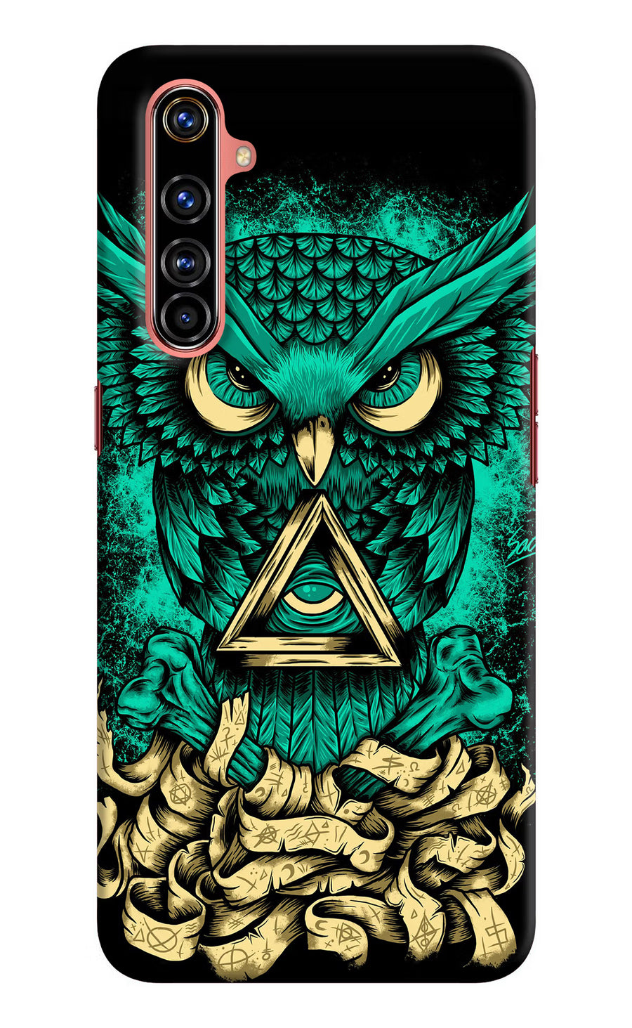 Green Owl Realme X50 Pro Back Cover, Hard case