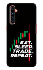 Eat Sleep Trade Repeat Realme X50 Pro Hard Case Back Cover by Casekaro