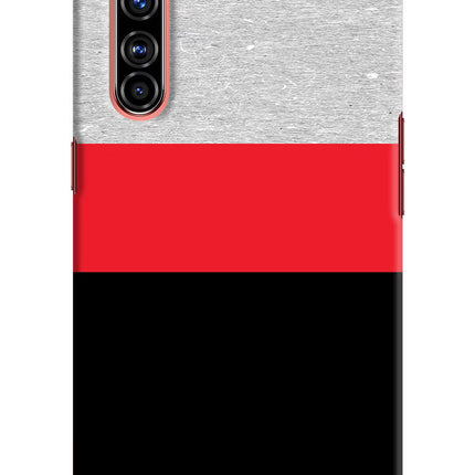 Tri Color Pattern Realme X50 Pro Hard Case Back Cover by Casekaro