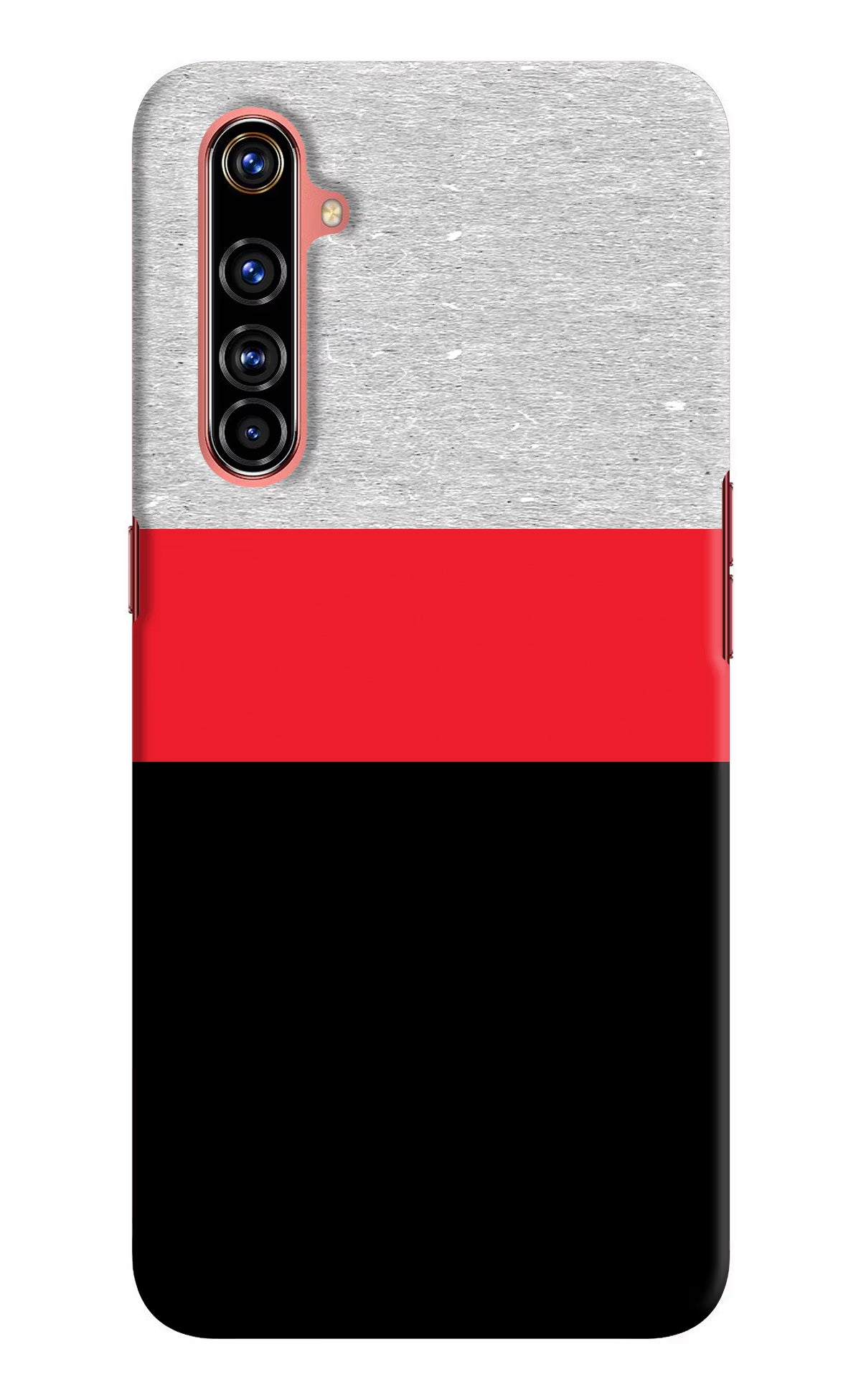 Tri Color Pattern Realme X50 Pro Hard Case Back Cover by Casekaro
