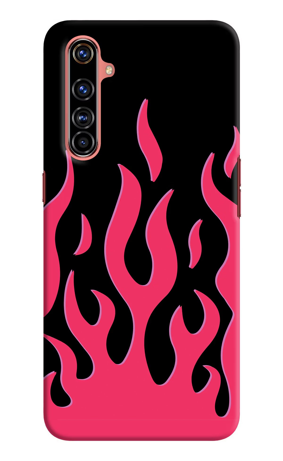 Fire Flames Realme X50 Pro Hard Case Back Cover by Casekaro
