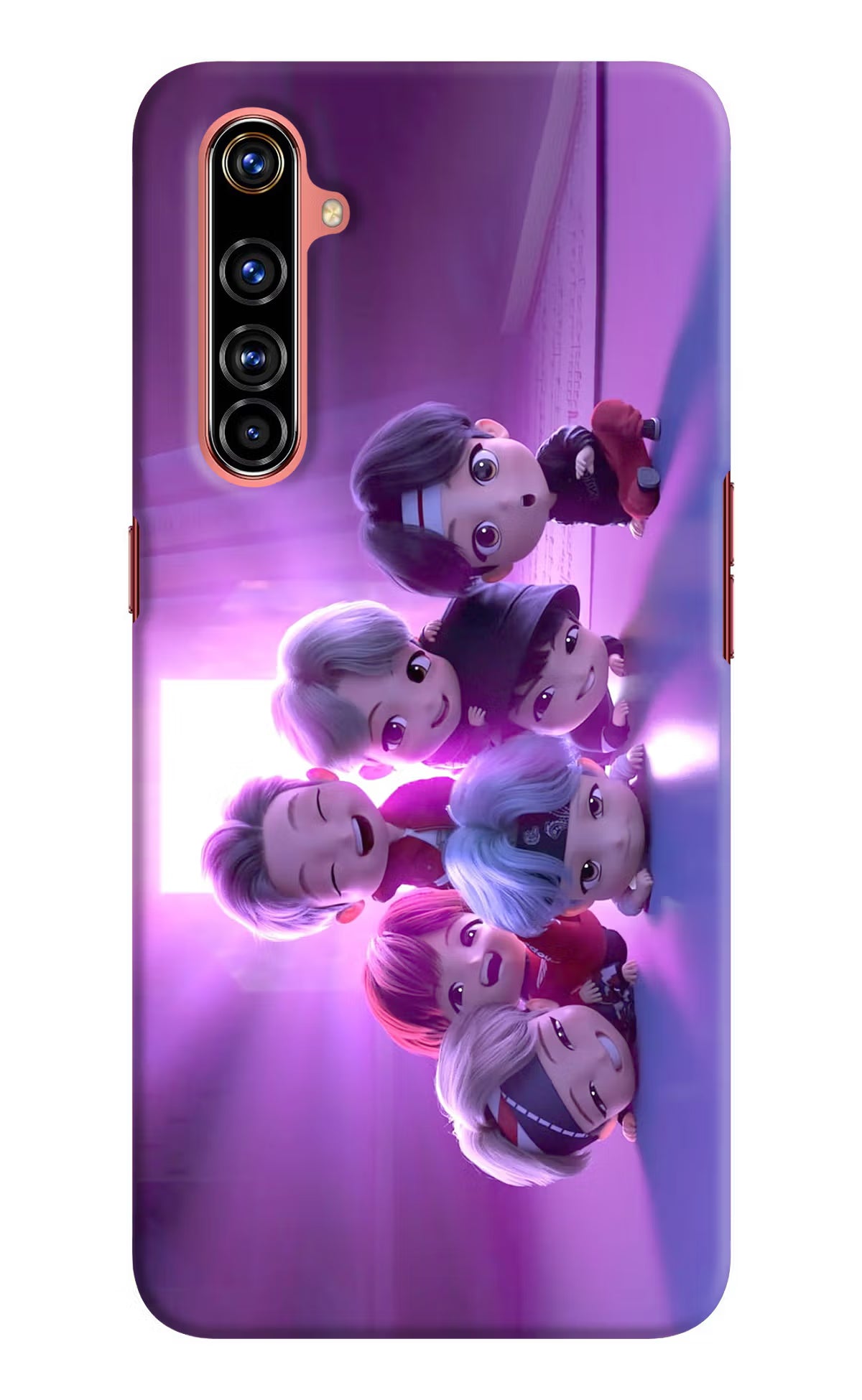 BTS Chibi Realme X50 Pro Hard Case Back Cover by Casekaro