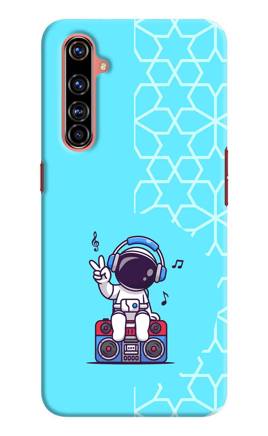 Cute Astronaut Chilling Realme X50 Pro Hard Case Back Cover by Casekaro