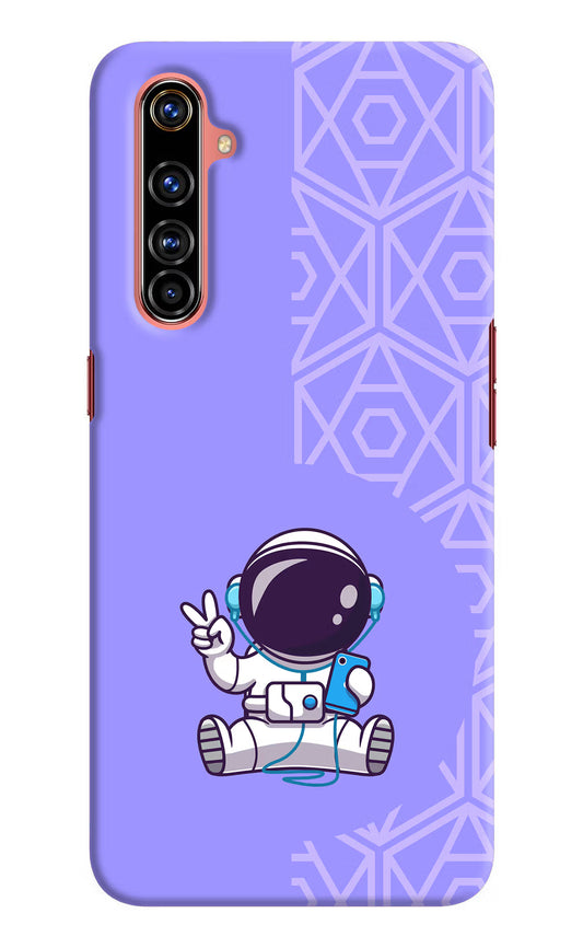 Cute Astronaut Chilling Realme X50 Pro Hard Case Back Cover by Casekaro