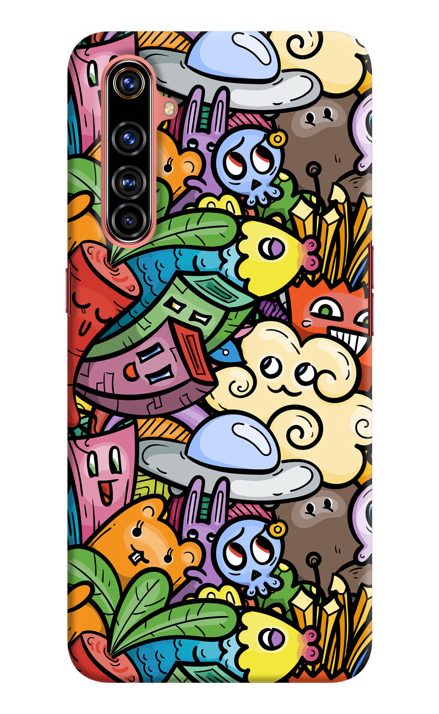 Veggie Doodle Realme X50 Pro Back Cover, Hard case