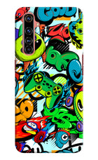 Game Doodle Realme X50 Pro Hard Case Back Cover by Casekaro