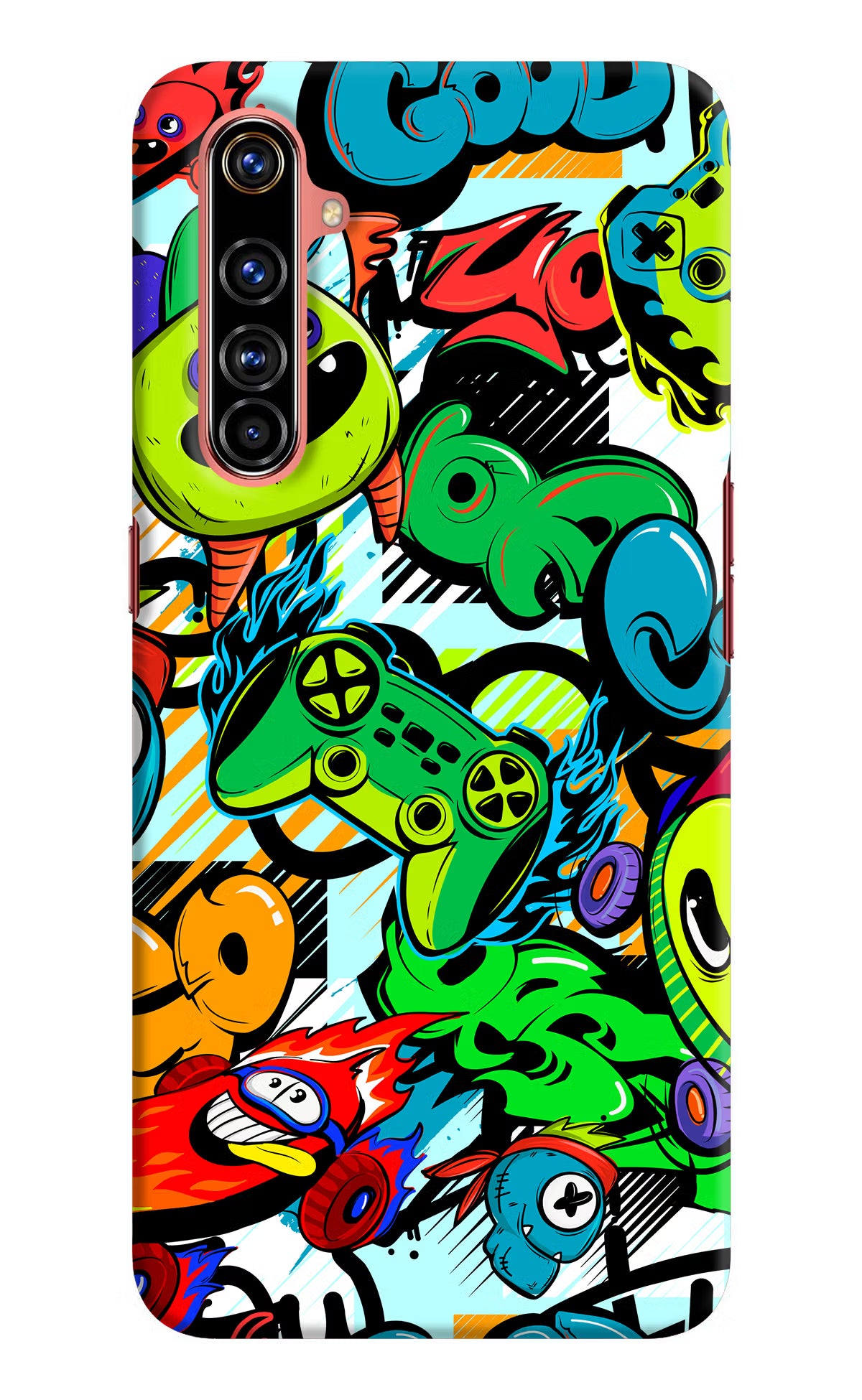 Game Doodle Realme X50 Pro Hard Case Back Cover by Casekaro