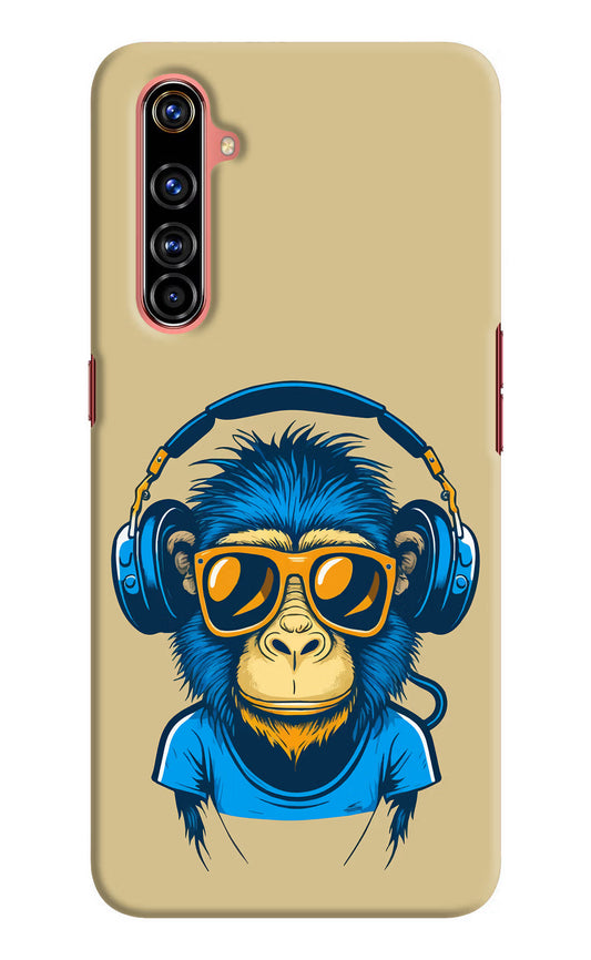 Monkey Headphone Realme X50 Pro Hard Case Back Cover by Casekaro