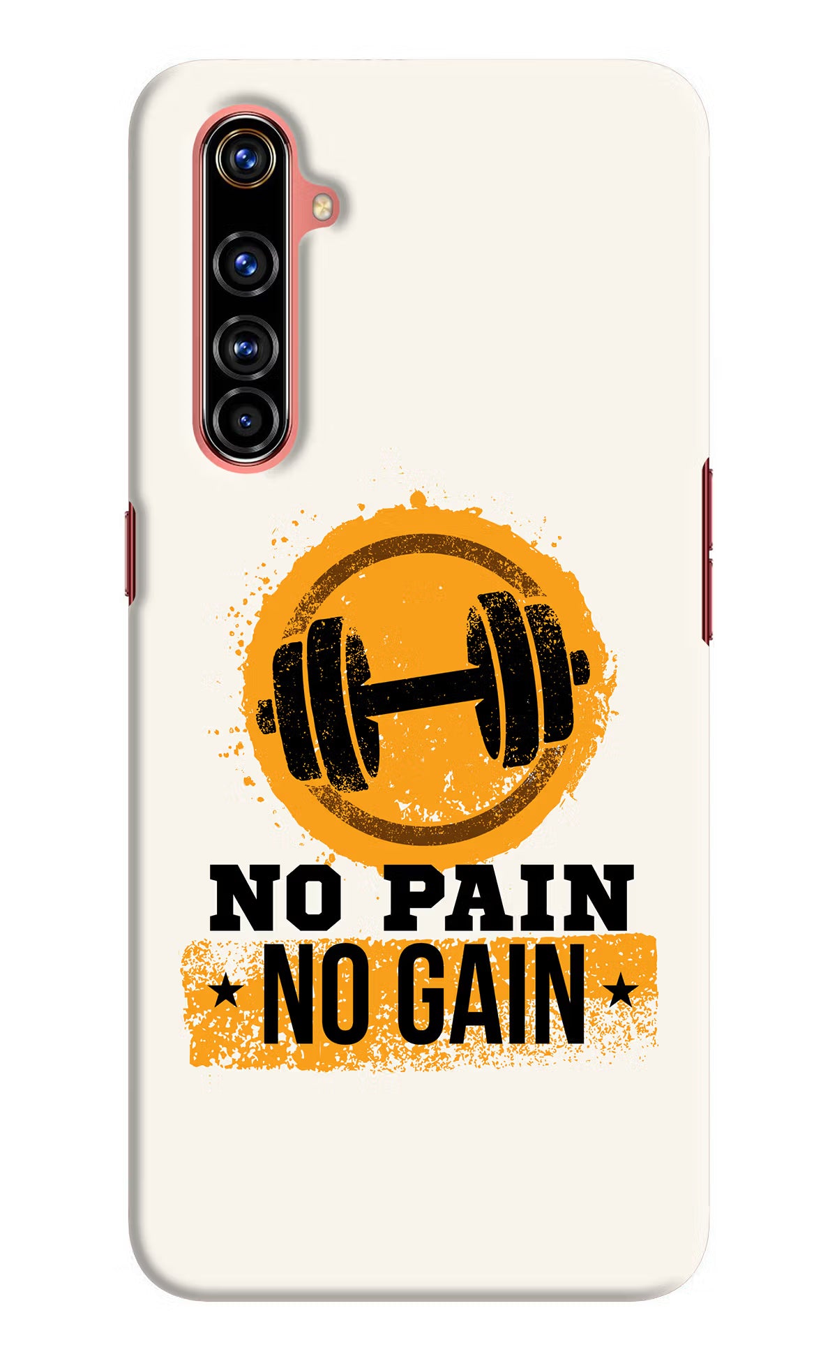 No Pain No Gain Realme X50 Pro Hard Case Back Cover by Casekaro